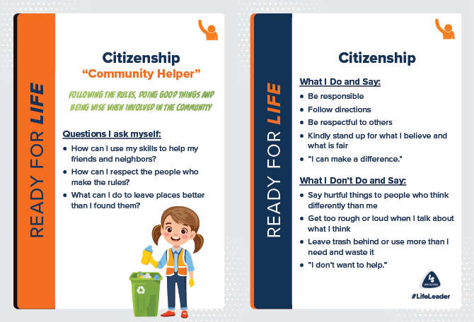 LL Action Card Elementary - Citizenship - English